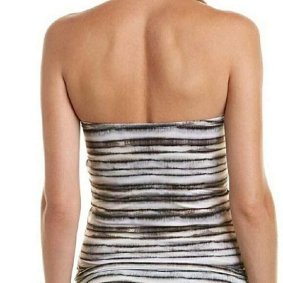 NWT La Blanca pebbled bamboo stripe versatile tankini swimsuit size 6 - Picture 13 of 14